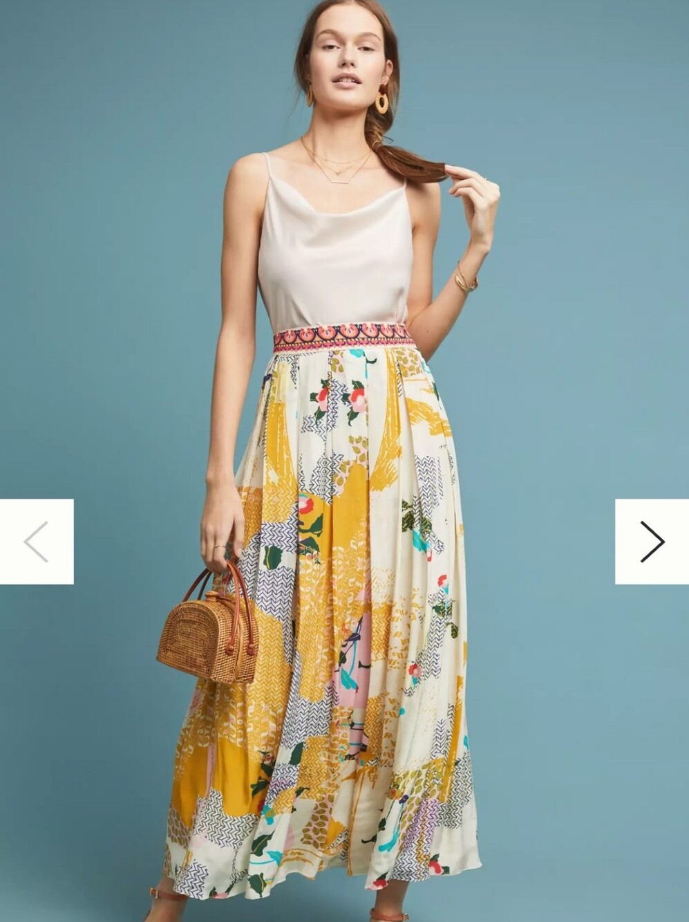 Antho Mischa Printed Maxi Skirt By Bhanuni By Jyoti